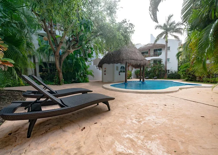 3 Bedroom Condo With Pool - Los Lirios Playacar Phase Ll - Melrose Place